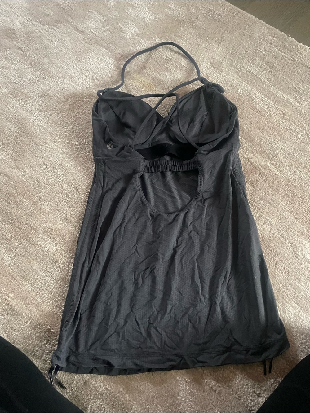 Lululemon athletica Black Active Top with Padded Cups